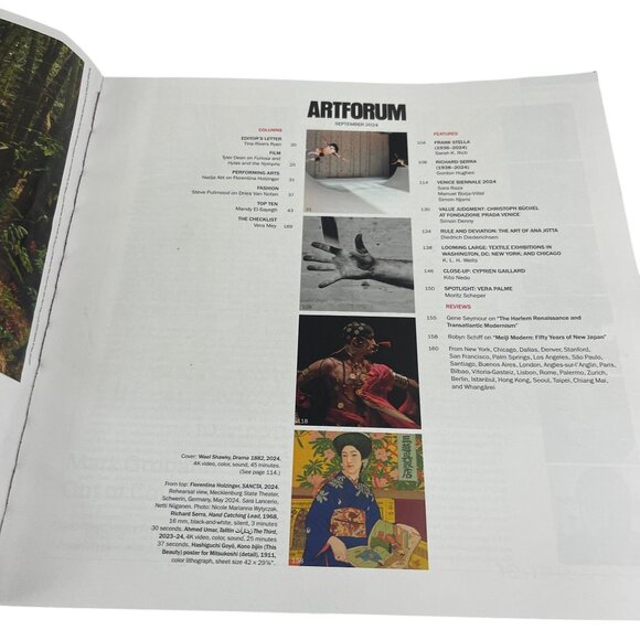 Artforum Magazine September 2024 Firelei Báez Cover - Picture 2 of 13